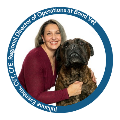 Julianne Evenhus, CVT, CFE, Regional Director of Operations at Bond Vet